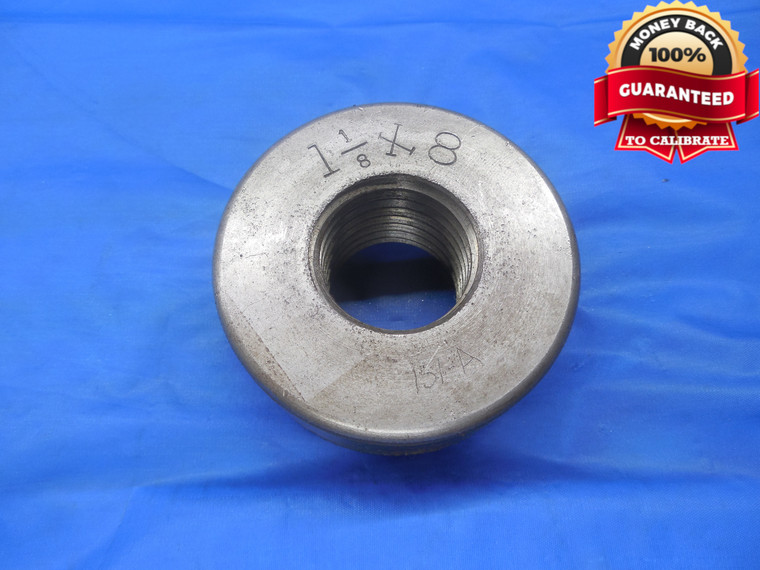 1 1/8 8 SOLID SHOP MADE THREAD RING GAGE 1.125 1 1/8"-8 INSPECTION CHECK - DW8498BU