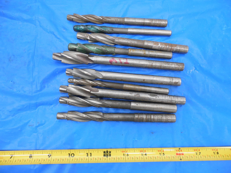 9pc LOT OF COUNTERBORES 9/32" 13/32" BRIDEPORT MILL MACHINIST TOOLING