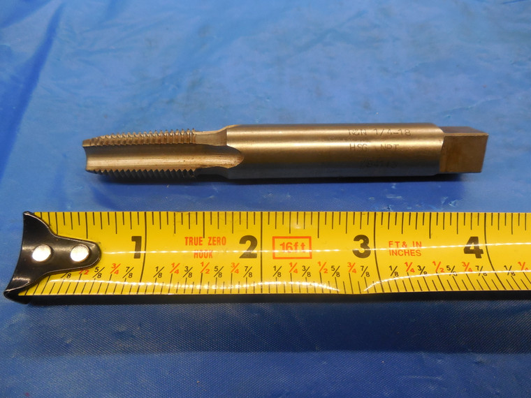 REIFF & NESTOR 1/4 18 NPT HSG PIPE TAP 4 STRAIGHT FLUTE .25 HSG 84113