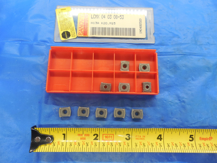10PCS NEW SANDVIK LCMX 04 03 08-53 H13A K20, M15 CARBIDE TURNING INSERTS
