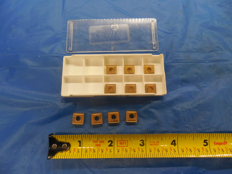 10PCS NEW SECO SNMG 322-MR4 TP100 TiN COATED CARBIDE TURNING INSERTS 090308-MR4