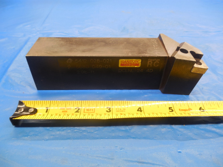 SANDVIK DCLNL 24 LATHE TURNING TOOL HOLDER 1.5 SQUARE SHANK 4D COROTURN RC