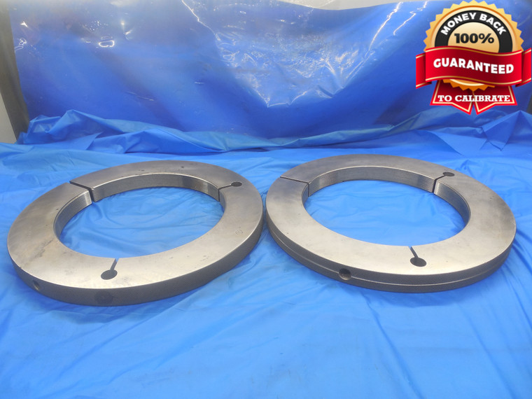 8 3/8 16 UNJS 3A THREAD RING GAGES GO NO GO P.D.'S = 8.3344 & 8.3297 INSPECTION - DW8850RD