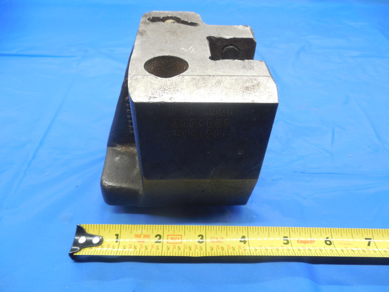 CNC LATHE BOLT ON TOOL BLOCK HOLDER ABOUT 68 X 71 1/2 mm BOLT PATTERN THREE BOLT