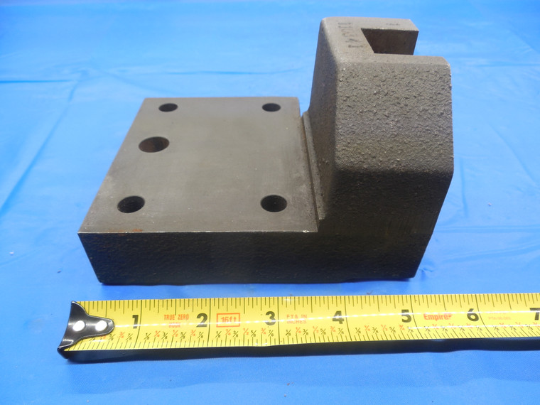 CNC LATHE BOLT ON TOOL BLOCK HOLDER ABOUT 57 1/2 X 82 1/2 mm BOLT HOLE PATTERN