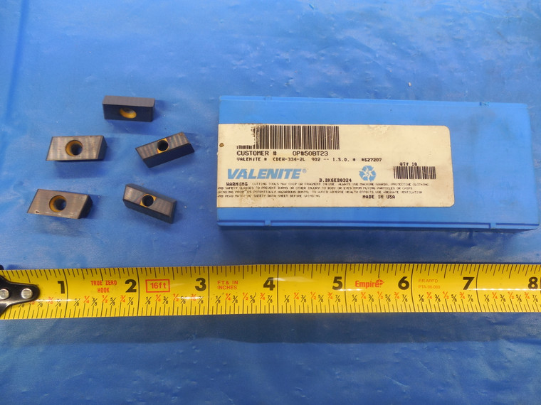 5PCS NEW VALENITE CDEW-334-2L 902 CARBIDE MILLING INSERTS CDEW3342L INDEXABLE