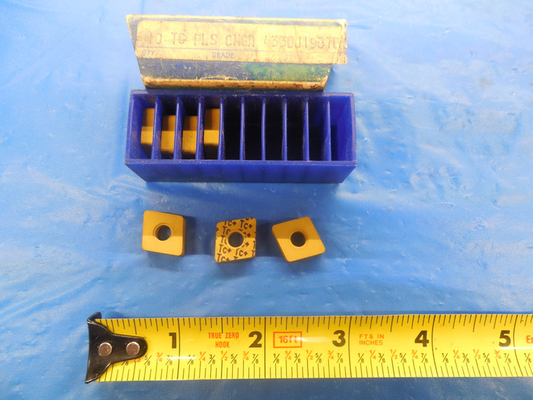 7PCS NEW TELEDYNE FIRTH STERLING CNGA 433 TC+ TiN COATED CARBIDE TURNING INSERTS