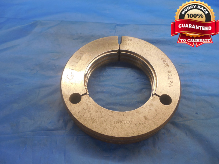 3" 6 SA 2G ACME THREAD RING GAGE 3.0 NO GO ONLY P.D. = 2.8855 INSPECTION - DW9228HX