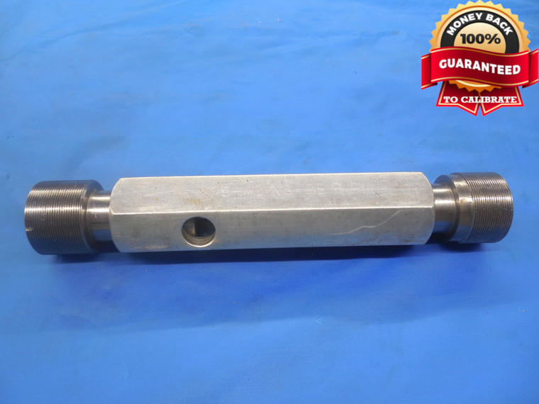 7/8 40 NS 3B PREPLATE THREAD PLUG GAGE .875 GO NO GO P.D.'S = .8598 & .8632  - DW9318BU