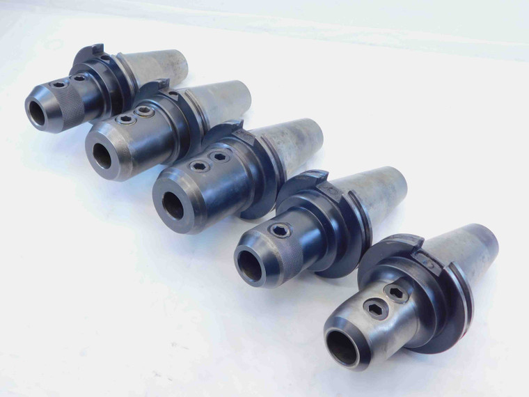 5pc LOT OF CAT50 1" I.D. SOLID END MILL TOOL HOLDER 1.0 4" PROJECTION 1.0000 - JH1110BU