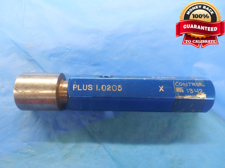 1.0205 CLASS X PIN PLUG GAGE 1.0313 +.0049 UNDERSIZE 1 1/32 26 mm INSPECTION - DW9480BU