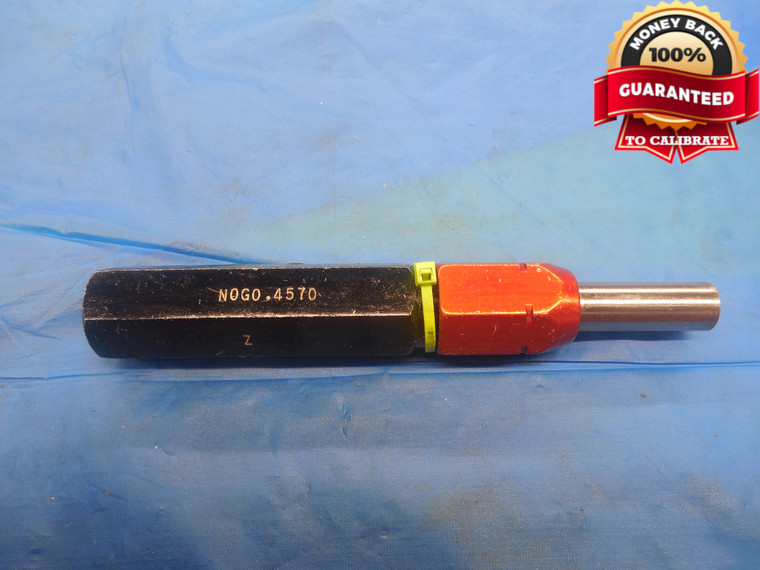 .4570 CL Z PIN PLUG GAGE .4531 +.0039 UNDERSIZE 29/64 11.608 mm .457 INSPECTION - DW9487BU