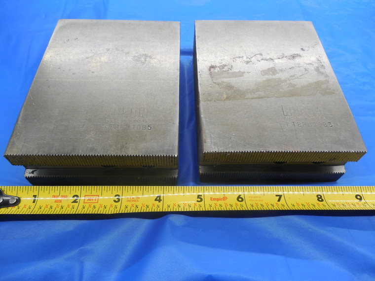 2PCS HURON KT8PM10B5 SOFT LATHE CHUCK JAWS SERRATED CNC MILLING MACHINE SHOP KM1 - MS1807BU