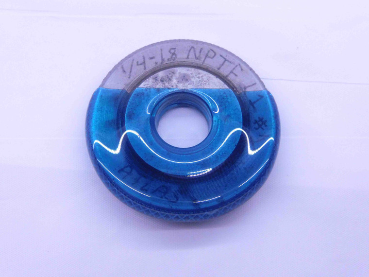 1/4 18 NPTF L1 PIPE THREAD RING GAGE .25 .250 .2500 N.P.T.F. DRYSEAL TAPER CHECK - DW9555BU