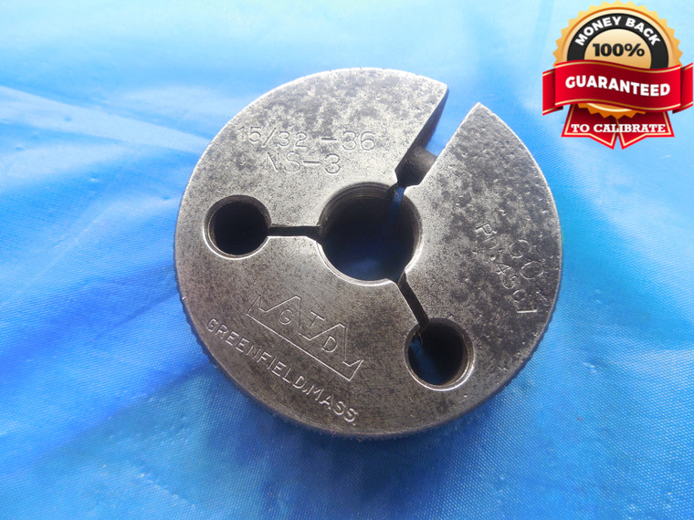 15/32 36 NS 3 THREAD RING GAGE .46875 GO ONLY P.D. = .4507 3A INSPECTION CHECK - DW9676BU