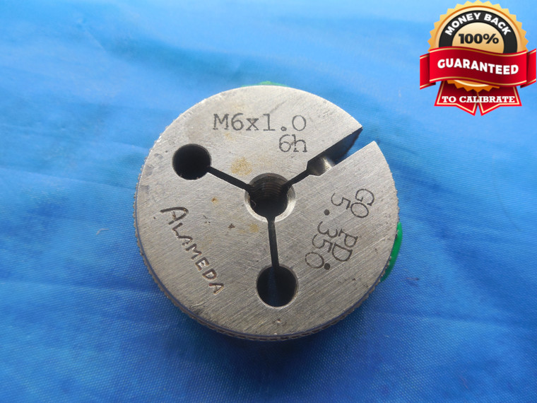 M6 X 1 6h METRIC LEFT HAND THREAD RING GAGE GO ONLY P.D. = 5.350 L.H. CHECK - DW9692BU