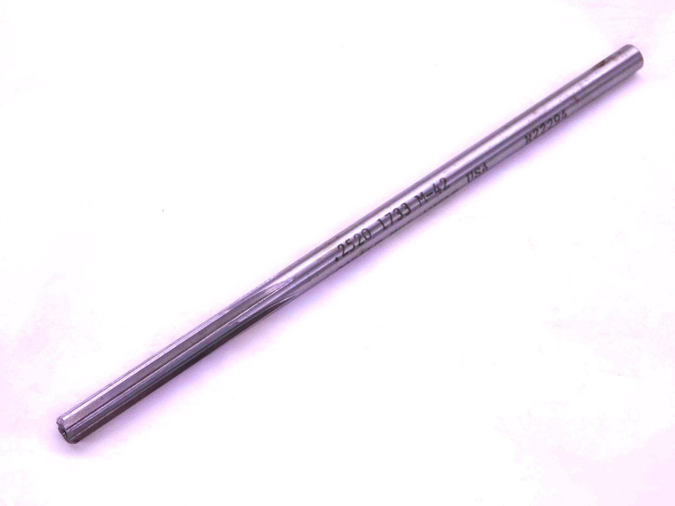 TRI-ANGLE 0.252 OD M-42 REAMER SHANK 6 FLUTE .252 .2520 .2500 +.0020 OVERSIZE - MS2345BU
