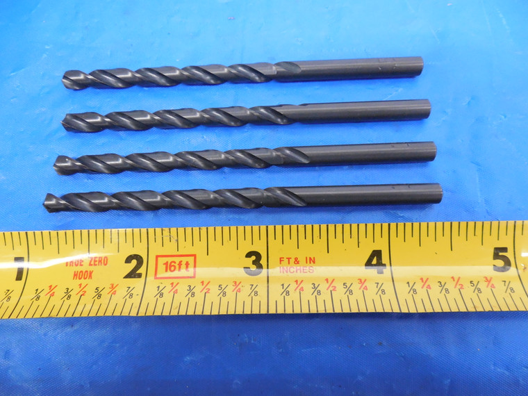 4PCS CLEVELAND #15 HSS-E TWIST DRILL BIT 0.178 SHANK 2" LOC 3 1/2 OAL CLE-MAX - MS2362BU
