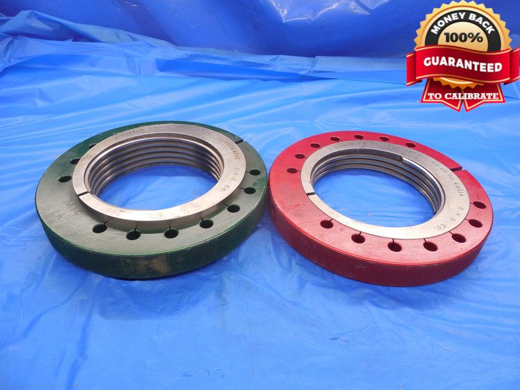 4.5313 4 NA 2G ACME THREAD RING GAGES 4 17/32 4.5312 GO NO GO = 4.4392 & 4.4114 - DW9914BHTX