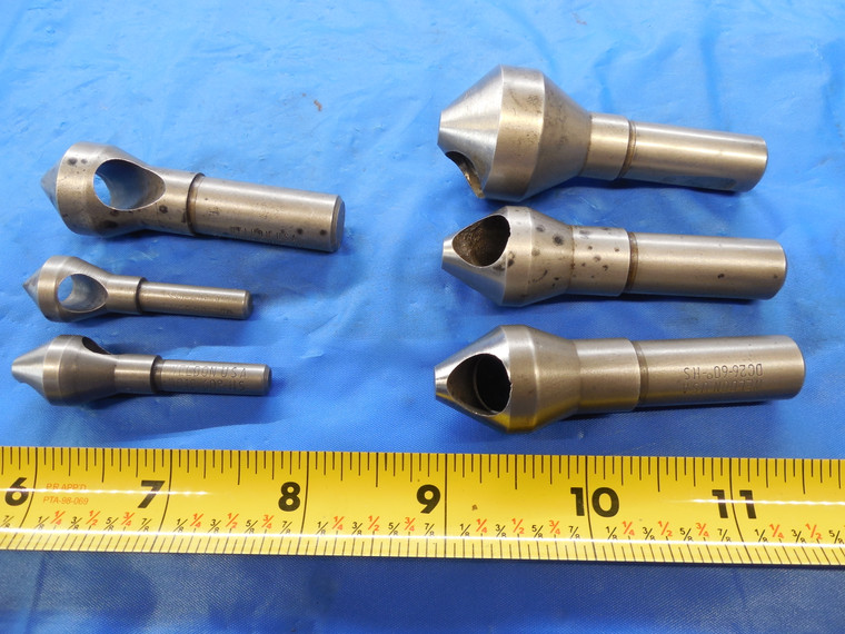 6PC LOT WELDON 60? & 90? HSS COUNTERSINK DEBURRING TOOLS DC / DB 18 26 36 USA - MS2661BU