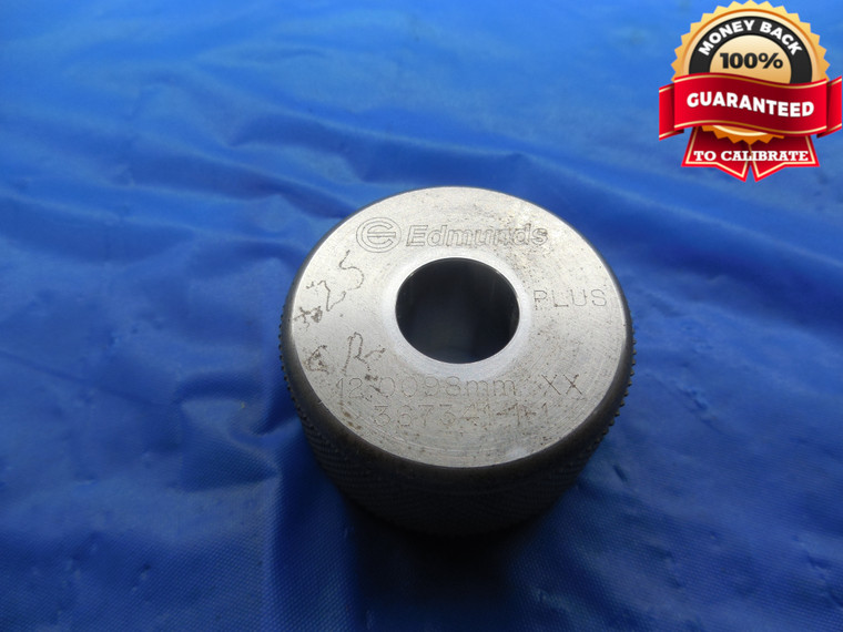 12.0098 CLASS XX MASTER PLAIN BORE RING GAGE 12.000 +.010 OVERSIZE 12 mm .4728 - DW10202BU