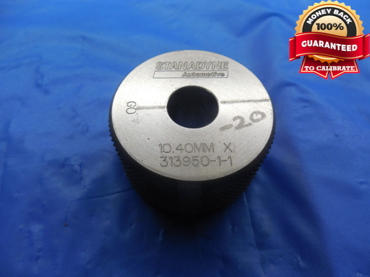 10.40 CL X MASTER PLAIN BORE RING GAGE 10.000 +.400 OVERSIZE 10 mm .4094 10.400 - DW10240BU