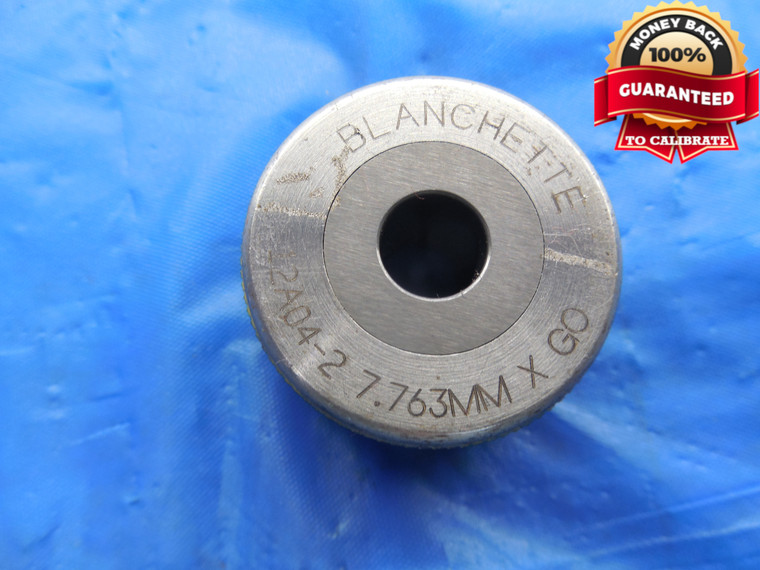 7.763 CLASS X CARBIDE PLAIN BORE RING GAGE 8.000 -.237 UNDERSIZE 8 mm .3056 - DW10249BU