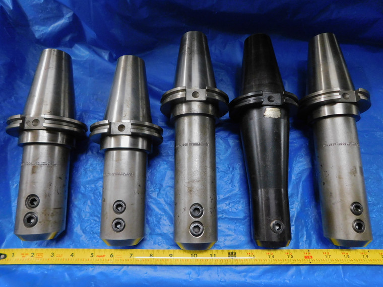 LOT OF 5 CAT50 7/8" I.D. SOLID END MILL TOOL HOLDERS DEVLIEG BRINEY .875 - MS2767BU