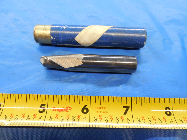 NEW SGS 1/2 O.D. 1" LOC BALL NOSE CARBIDE END MILL 1/2 SHANK 2 FLUTE 30364 .5 - MS2751BU