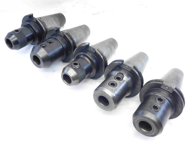 5pc LOT OF CAT50 1" ID SOLID END MILL TOOL HOLDER 1.0 4" PROJECTION 2-RT-7 USA - MS2815BU