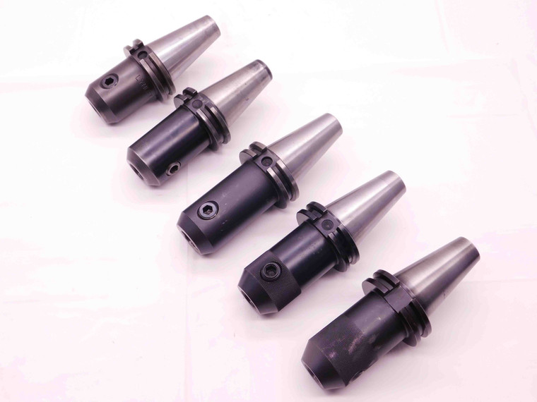 5 PCS LOT OF CAT40 3/4 I.D. SOLID END MILL TOOL HOLDERS .750 VARIOUS PROJECTIONS - MS2819BU