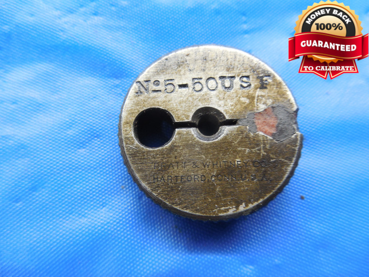 5 50 USF THREAD RING GAGE #5 .125 .1250 #5-50 GO ONLY INSPECTION CHECK - DW10378RD