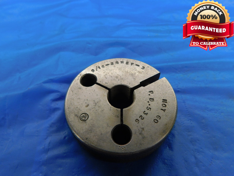 9/16 24 NEF 3 THREAD RING GAGE .5625 NO GO ONLY P.D. = .5326 UNEF-3 INSPECTION - DW10434RD