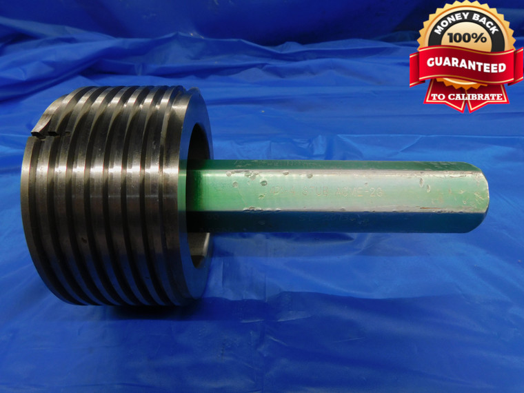 4" 4 STUB ACME 2G THREAD PLUG GAGE 4.0 4.0 GO ONLY P.D. = 3.9250 INSPECTION - DW10512BHTX