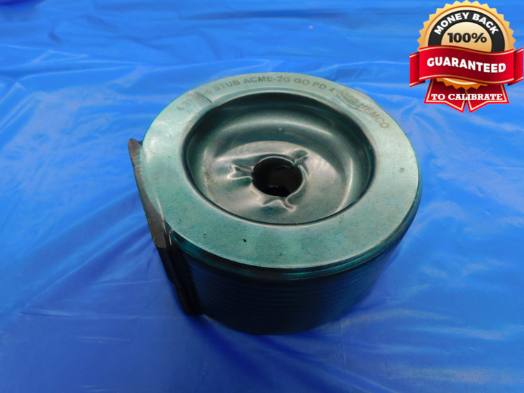 4 3/8 6 STUB ACME 2G THREAD PLUG GAGE 4.375 GO ONLY P.D. = 4.3250 4.3750 CHECK - DW10517BHTX