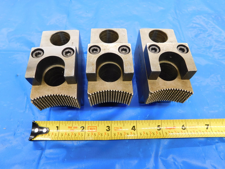 HURON 8HSH0 STEEL CHUCK JAWS CNC LATHE 2 1/2" TALL T-18685 SET OF 3 PIECES - MS3240BU