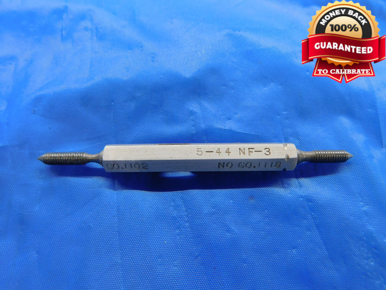 5 44 NF 3 THREAD PLUG GAGE #5 .125 GO NO GO P.D.'S = .1102 & .1118 UNF-3 .1250 - DW10557RD
