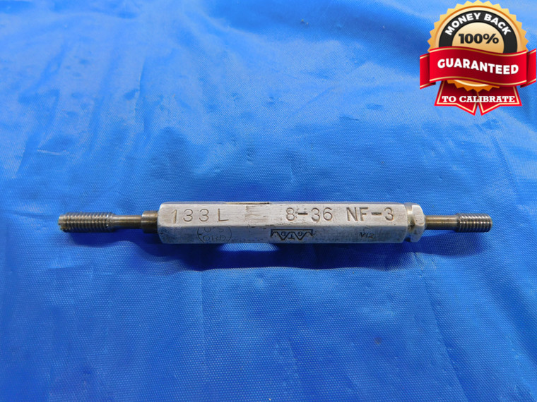 8 36 NF 3 THREAD PLUG GAGE #8 .164 GO NO GO P.D.'S = .1460 & .1478 UNF-3 .1640 - DW10556RD