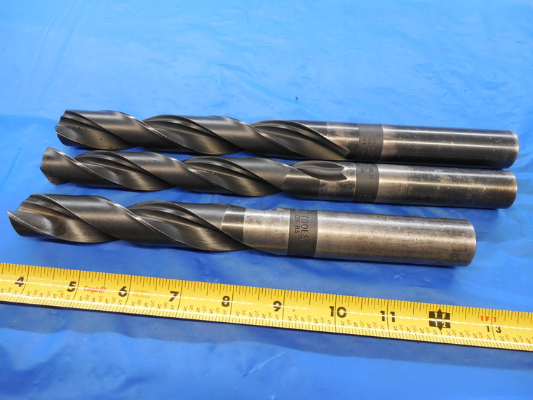 3PCS F.B. TOOLS HSS TWIST DRILL BITS 55/64" 29/32" 31/32" .859375 .90625 .96875 - MS3300BU