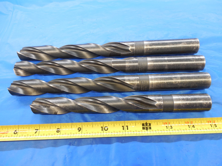 4PCS F.B. TOOLS HSS TWIST DRILL BITS 27/32" 55/64" 29/32" .84375 .859375 .90625 - MS3302BU