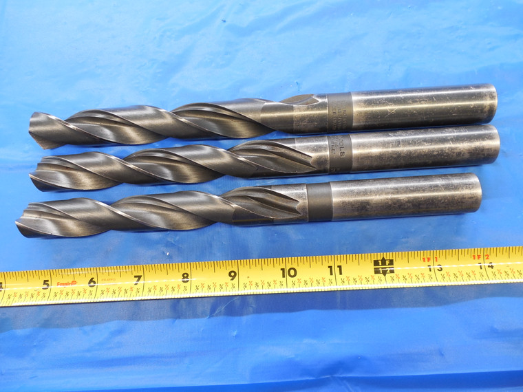 3PCS F.B. TOOLS HSS TWIST DRILL BITS 27/32" 55/64" 29/32" .84375 .859375 .90625 - MS3301BU