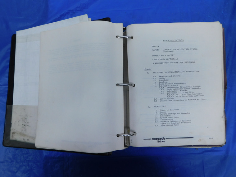 MONARCH TC1A LATHE INSTRUCTION MANUAL PARTS LIST MAINTENANCE OPERATION TC1 - MS3387BU