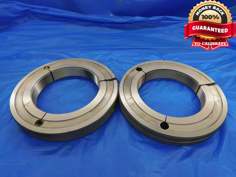 4 5/8 16 NS THREAD RING GAGES 4.625 GO NO GO P.D.'S = 4.5844 & 4.5778 4.6250 - DW10789BMIN