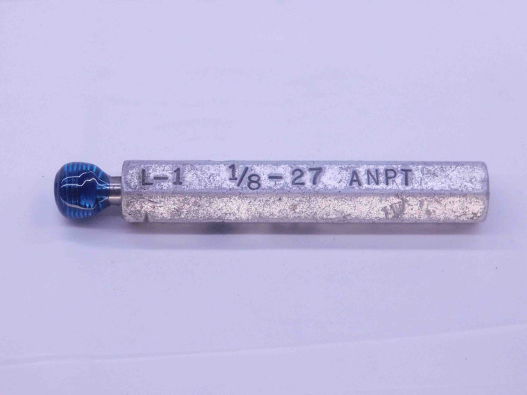 1/8 27 ANPT L1 PIPE THREAD PLUG GAGE .125 .1250 A.N.P.T. AERONAUTICAL TAPER - DW10801BU
