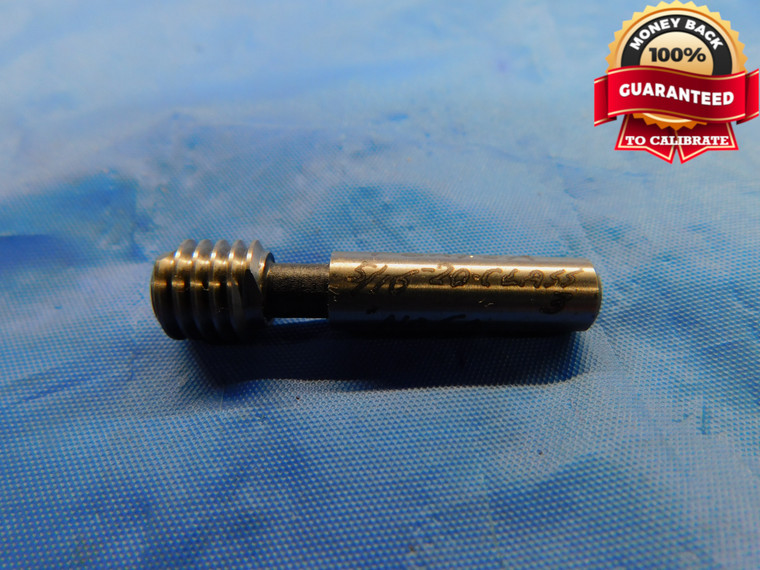 5/16 20 CLASS 3 THREAD PLUG GAGE .3125 NO GO ONLY P.D. = .2827 CHECK - DW10914BU