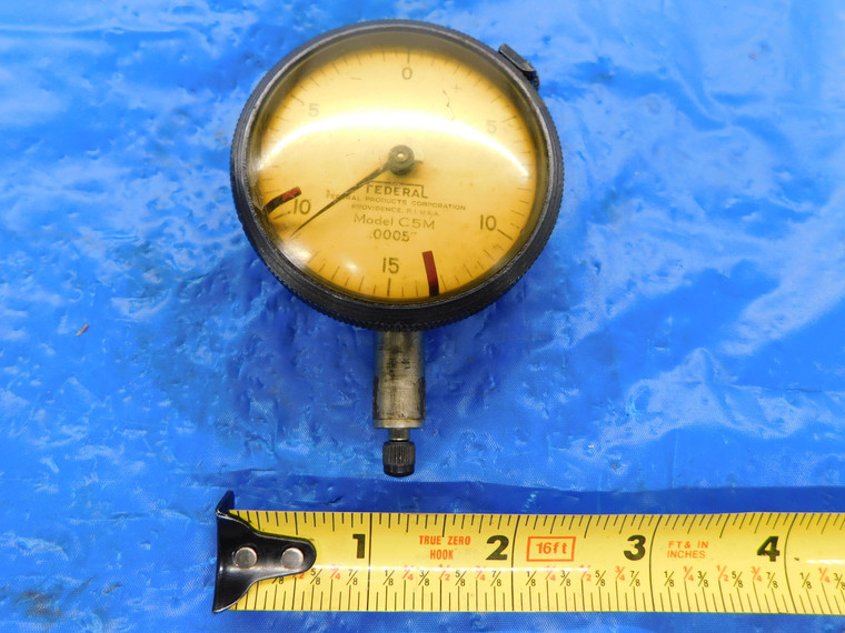 MAHR FEDERAL C5M DIAL INDICATOR BORE GAGE .0005MM GRADUATION FULL JEWELED - MS3652BU