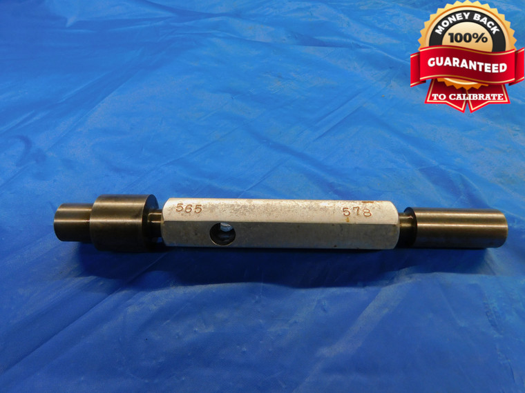 .565 & .578 PIN PLUG GAGE GO NO GO .5781 -.0001 37/64 14.681 mm .5650 .5780 - DW11343BU