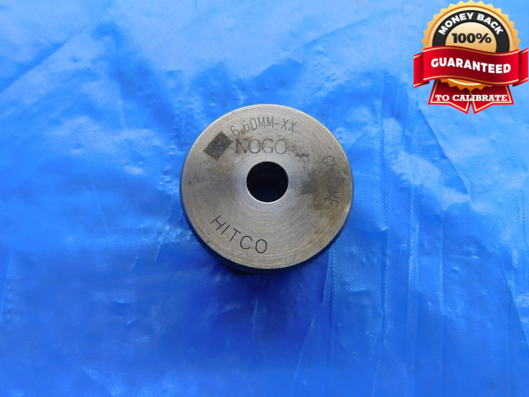 6.60 CLASS XX CHROME PLAIN BORE RING GAGE 7.000 -.400 UNDERSIZE 7 mm .2598 6.600 - DW11466BU
