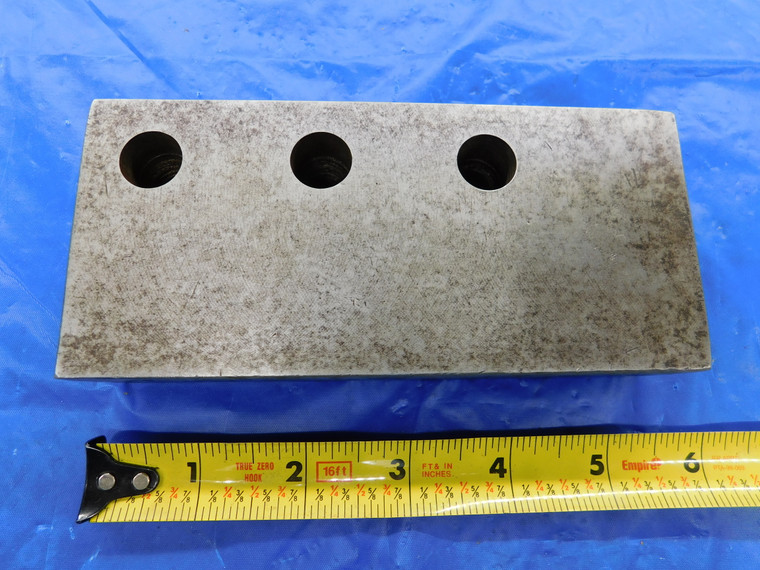 BORING MILL SETUP BLOCK APPROX. 5 1/2" X 2 1/2" X 1 1/4" HOLE PATTERN ABOUT 1.5" - MS3904BU