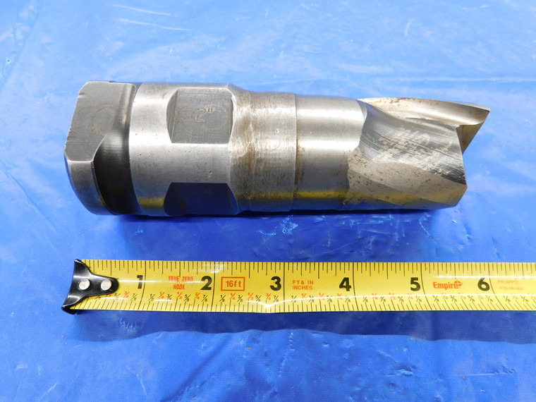 ABOUT 1.725" O.D. 2" LOC HSS END MILL 2" SHANK 2 FLUTE 1 3/4 UNDERSIZE 1.75 - MS3909BU